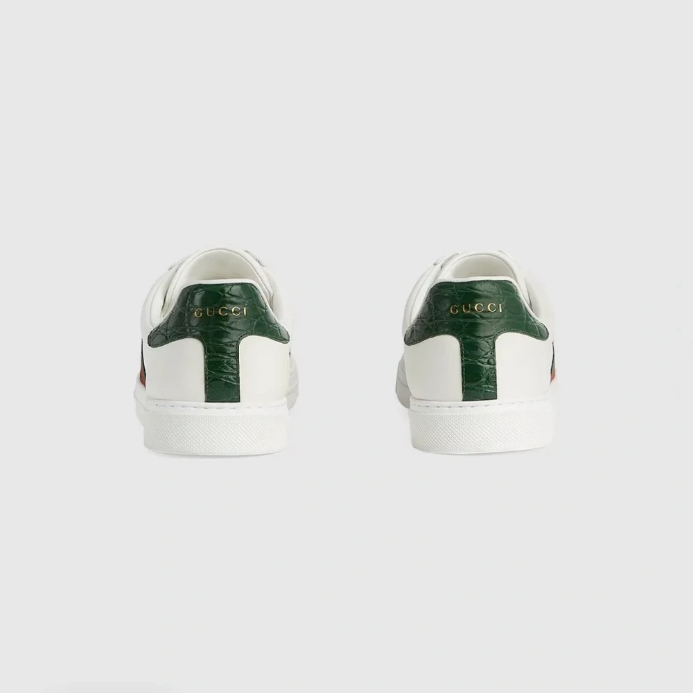 Men’s Gucci Ace Lace-Up Web Sneaker - Picture 9 of 12